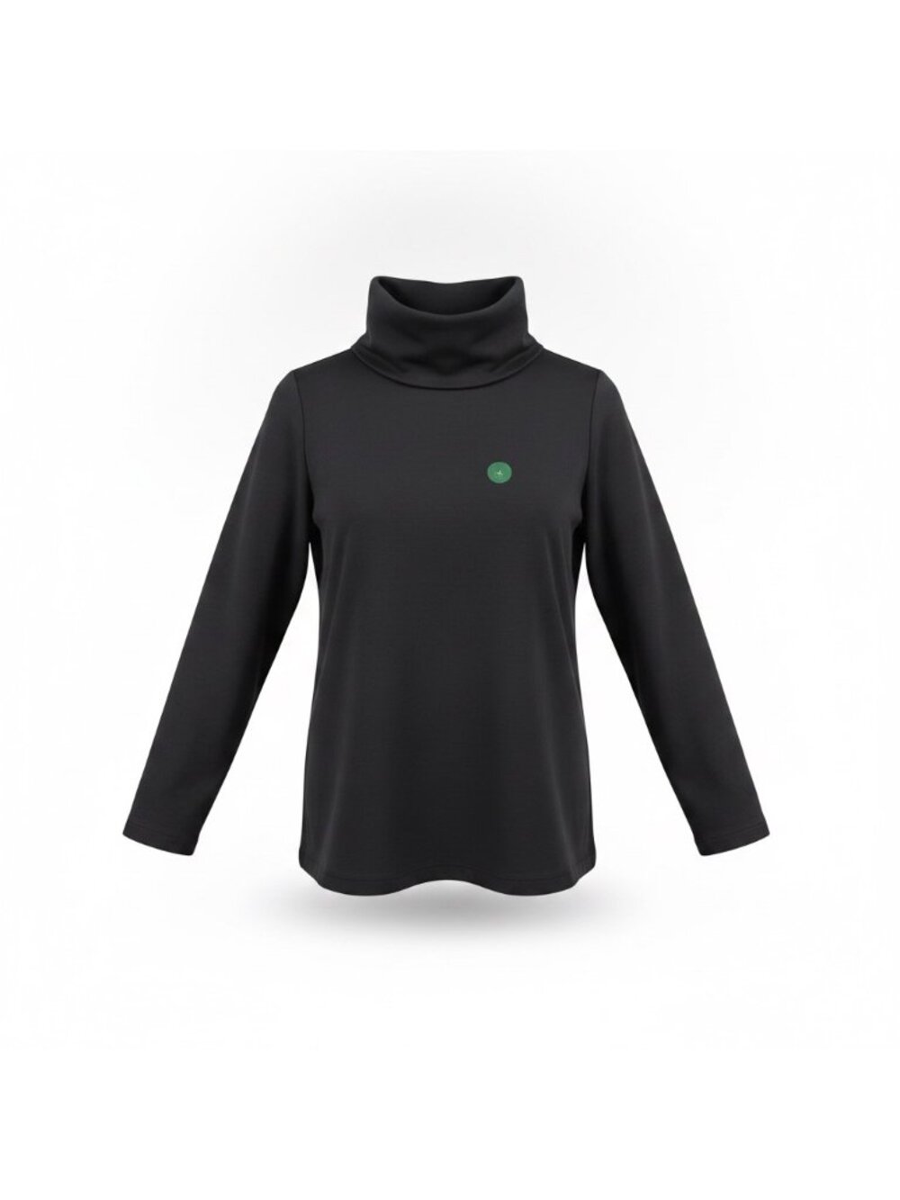 L.L.Bean Womens Black Turtleneck Collar Long-Sleeve Top Size XL